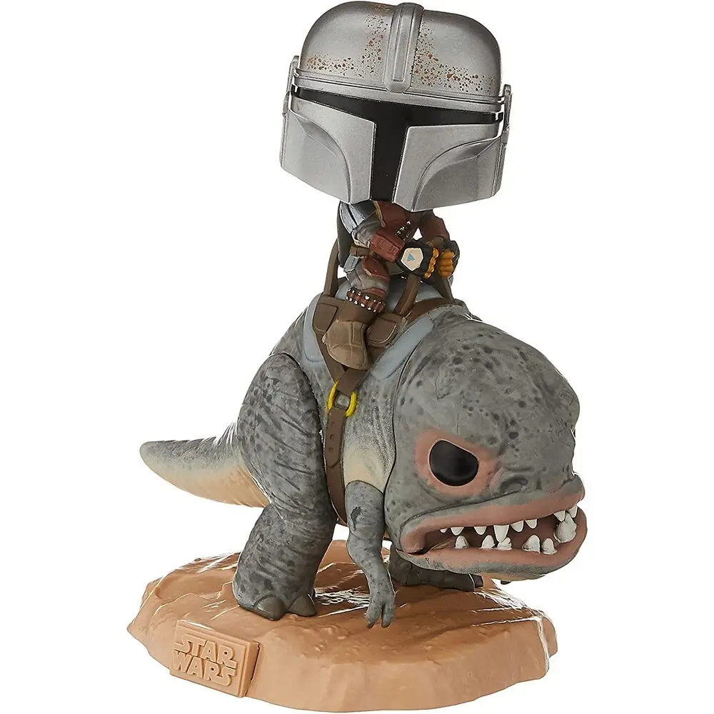 Star Wars The Mandalorian POP! Figurina Deluxe Vinyl Mandalorian pe Blurg 18 cm poza produsului