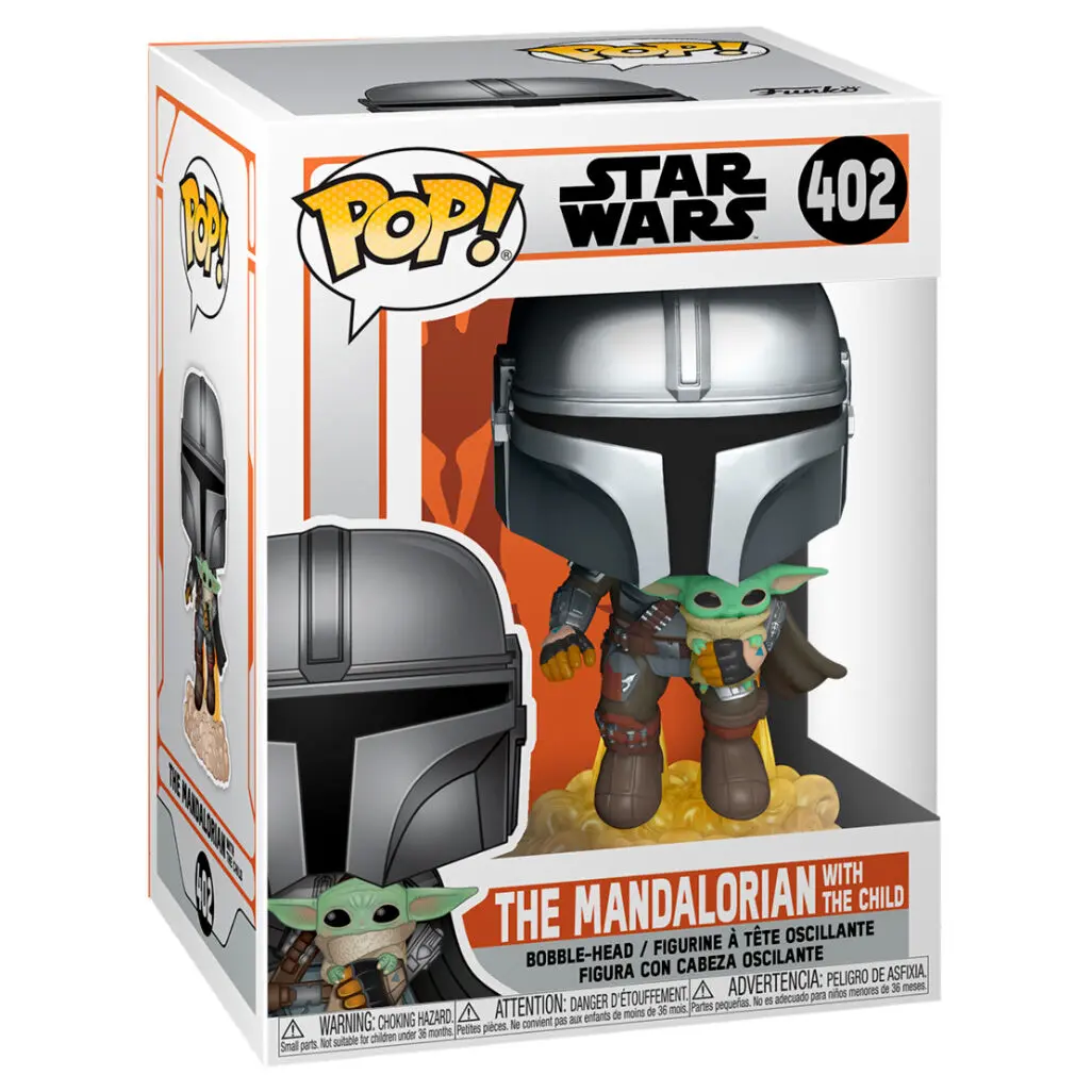 Star Wars The Mandalorian POP! TV Figurina Vinyl Mando Zburând cu Jet Pack 9 cm poza produsului