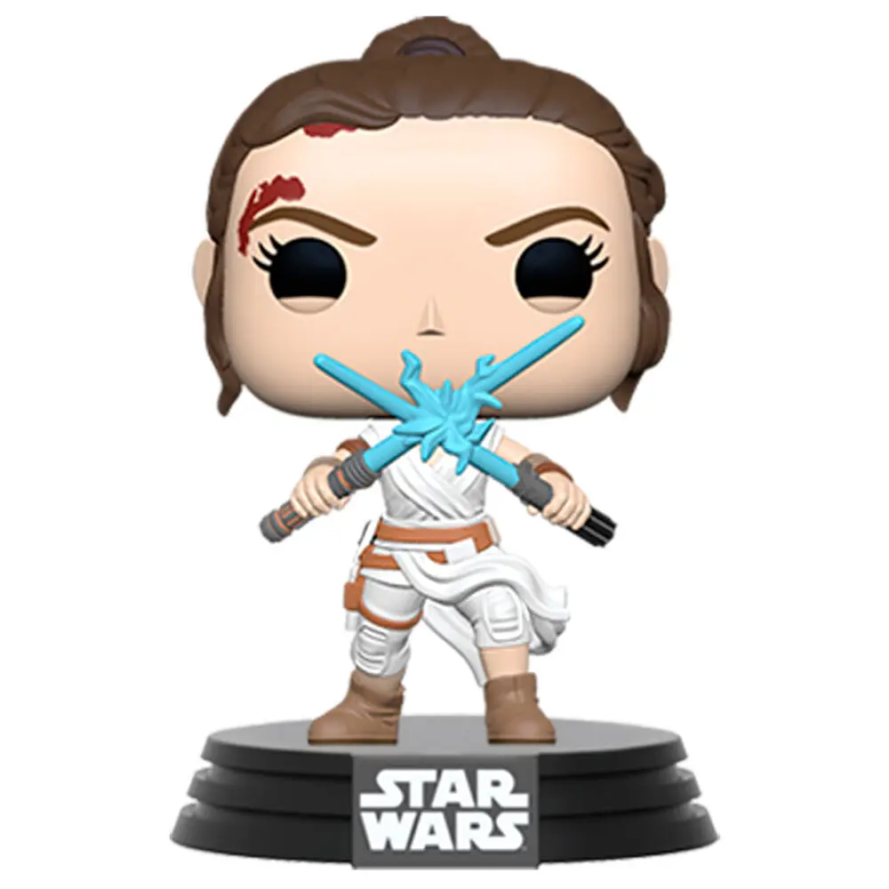 Star Wars Episode IX POP! Movies Figurina Vinil Rey cu 2 Săbii Laser 9 cm poza produsului