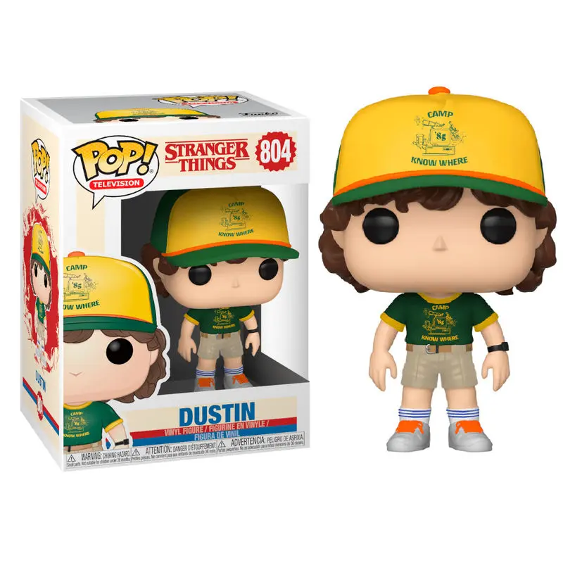 Stranger Things POP! TV Figurina Vinil Dustin (La Tabără) 9 cm poza produsului