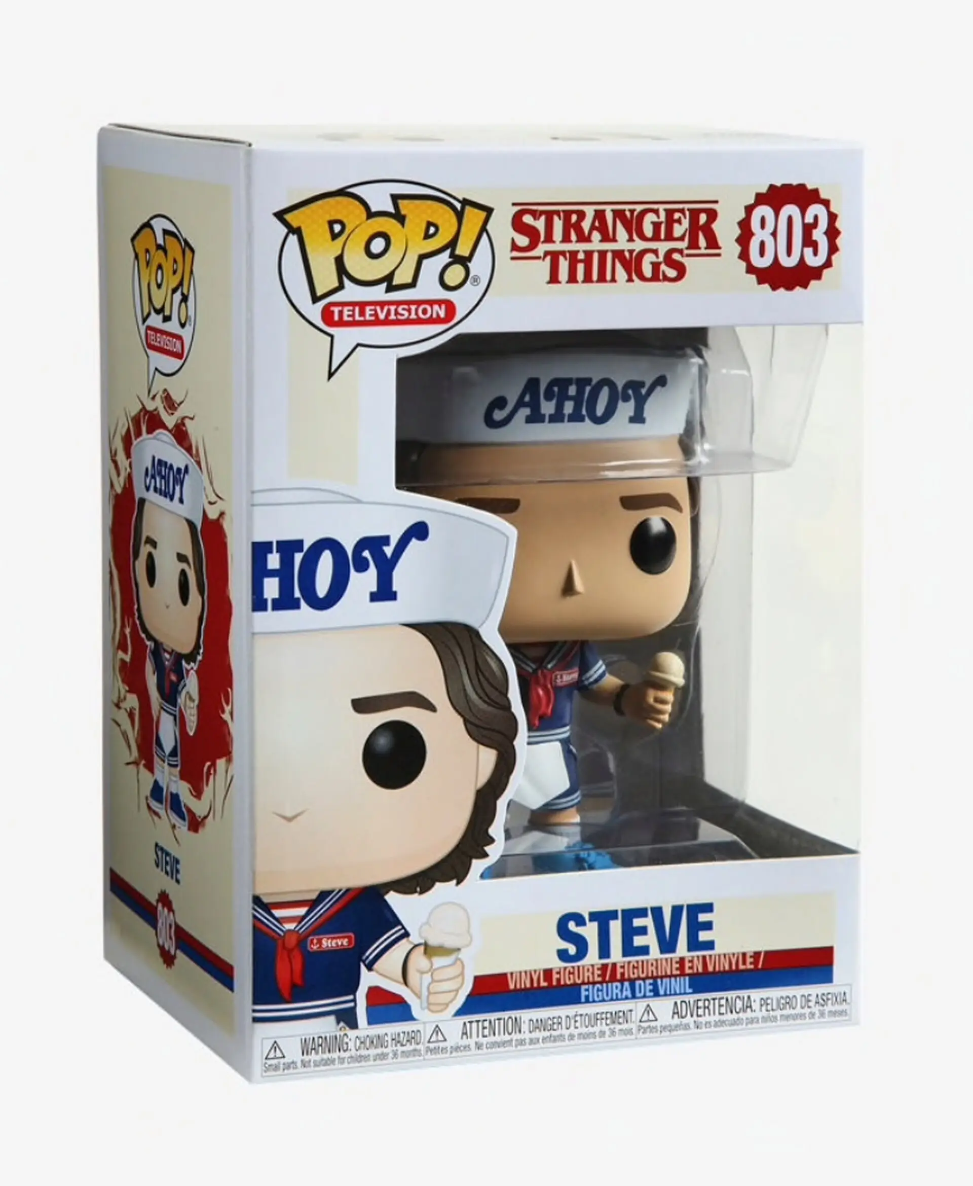 Stranger Things POP! TV figurină de vinil Steve cu pălărie și înghețată 9 cm poza produsului