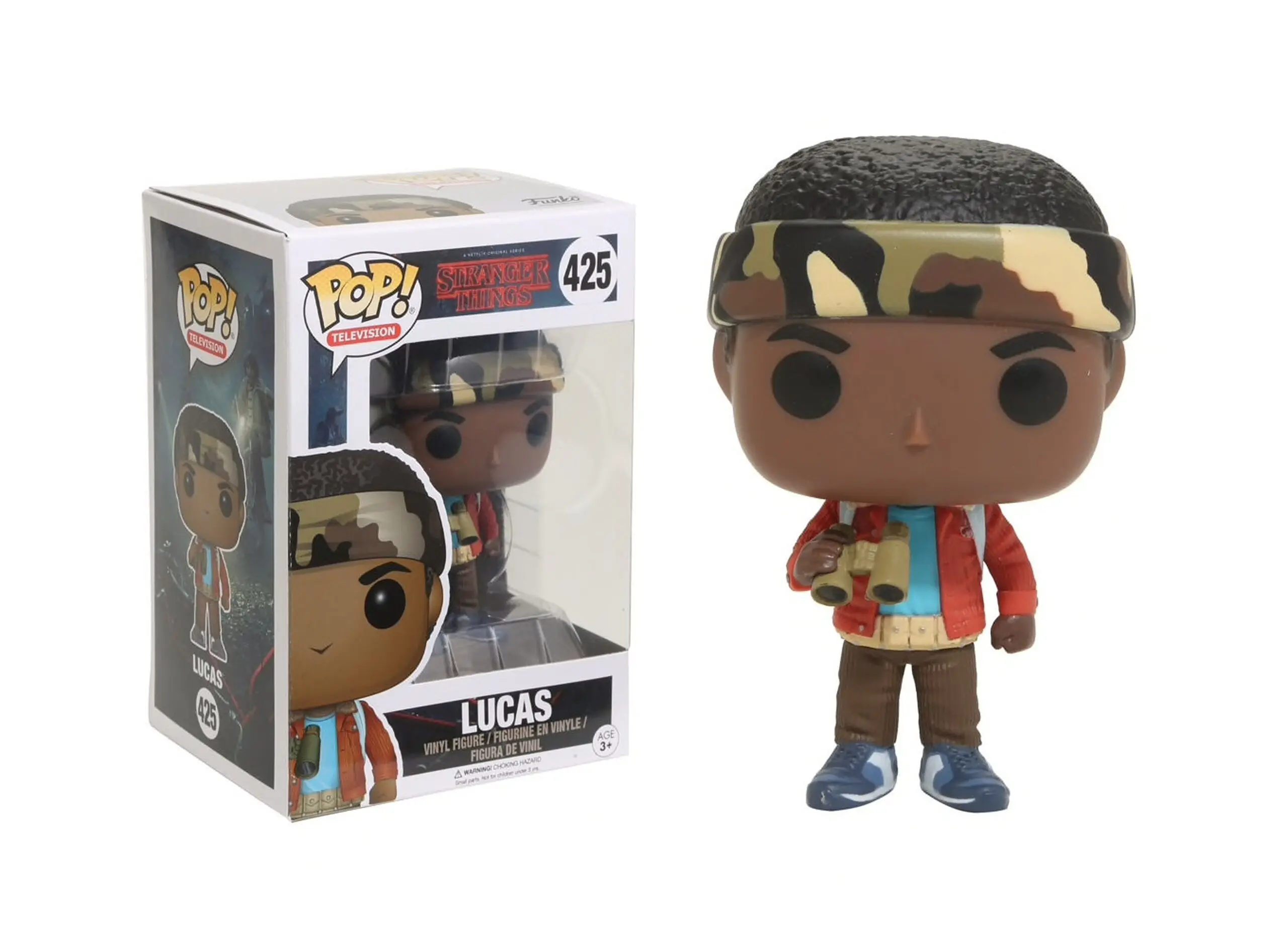 Figurină POP Stranger Things Lucas cu Binoclu poza produsului