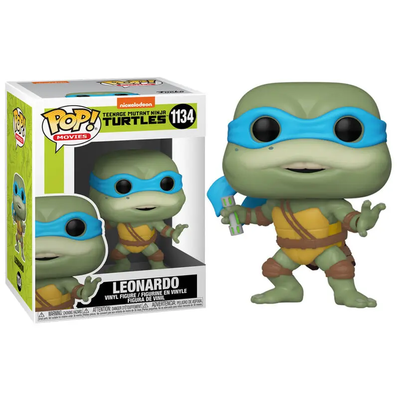 Teenage Mutant Ninja Turtles POP! Movies Figurina de Vinil Leonardo 9 cm poza produsului