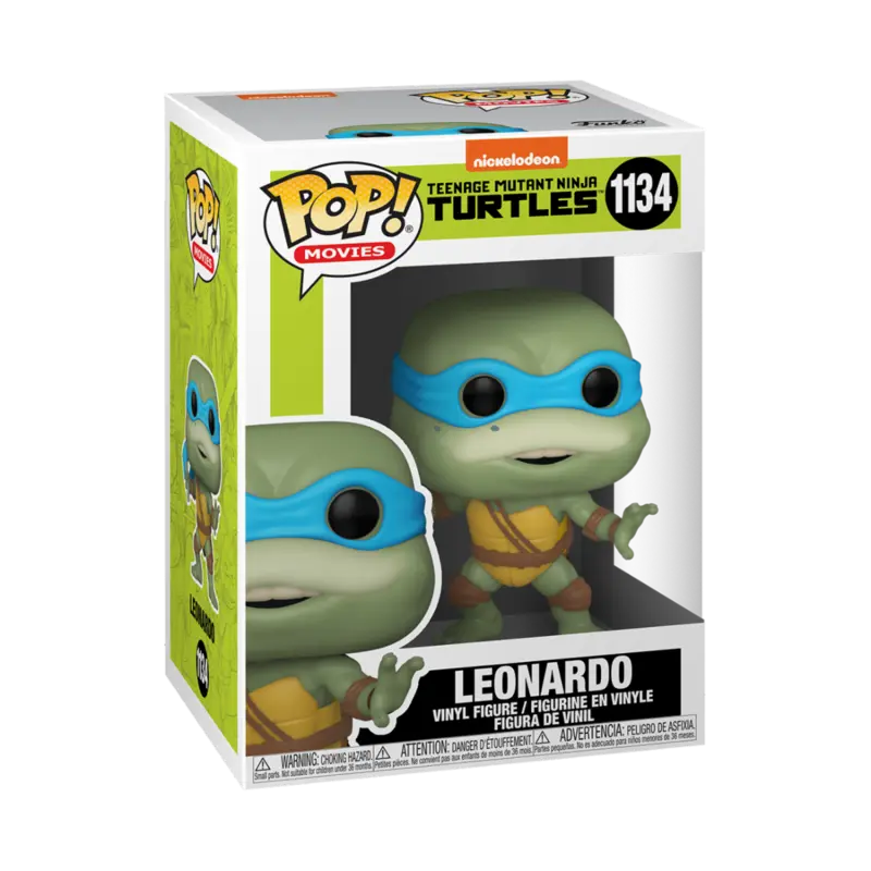 Teenage Mutant Ninja Turtles POP! Movies Figurina de Vinil Leonardo 9 cm poza produsului