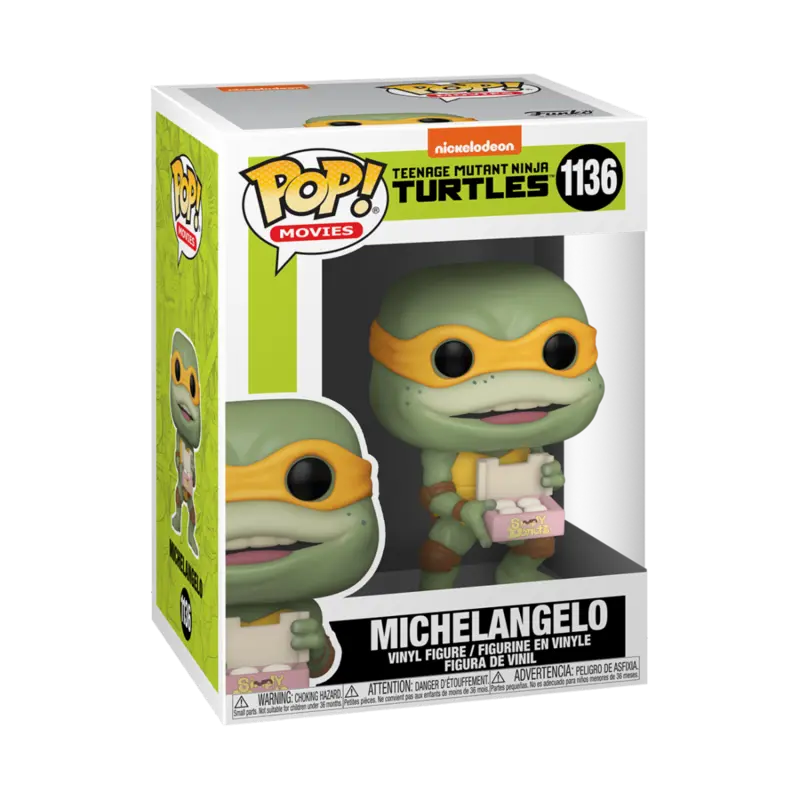 Teenage Mutant Ninja Turtles POP! Movies Figurina Vinyl Michaelangelo 9 cm poza produsului