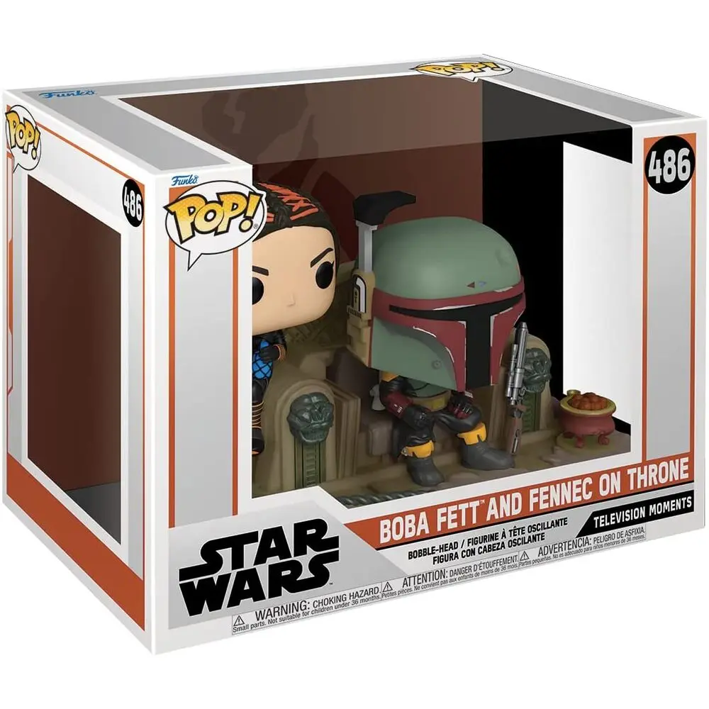 The Mandalorian POP Moment! Figurine din vinil 2-Pack Boba Fett & Fennec Shand 9 cm poza produsului