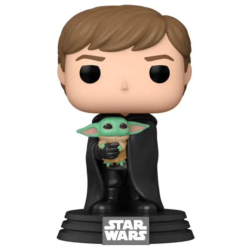 Star Wars The Mandalorian POP! TV Figurina Vinyl Luke with Child 9 cm poza produsului