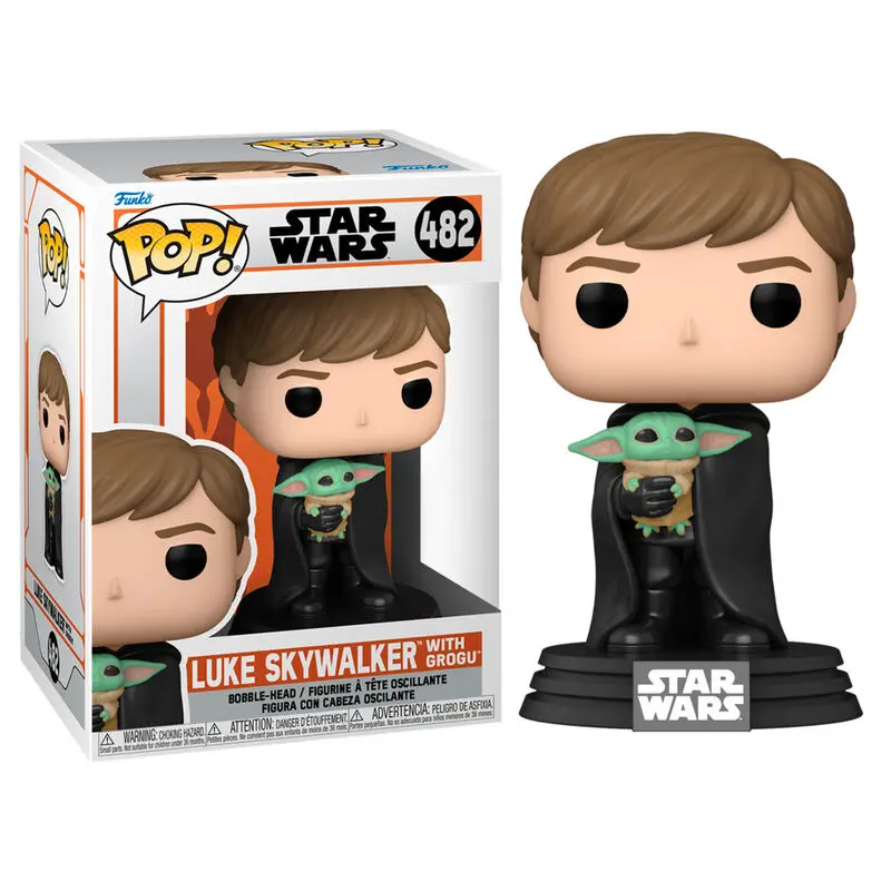 Star Wars The Mandalorian POP! TV Figurina Vinyl Luke with Child 9 cm poza produsului