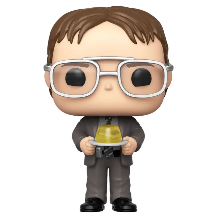 The Office US POP! TV Figurina de vinil Dwight cu Jello Stapler 9 cm poza produsului