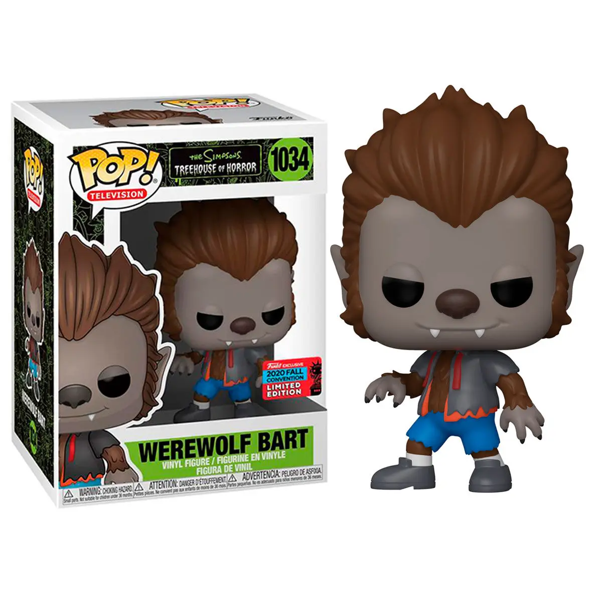 Figurină POP The Simpsons Werewolf Bart Exclusive poza produsului