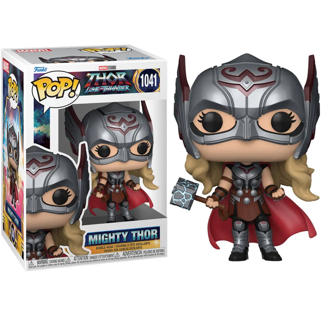 Thor: Love & Thunder POP! Figurina de Vinil Mighty Thor 9 cm poza produsului
