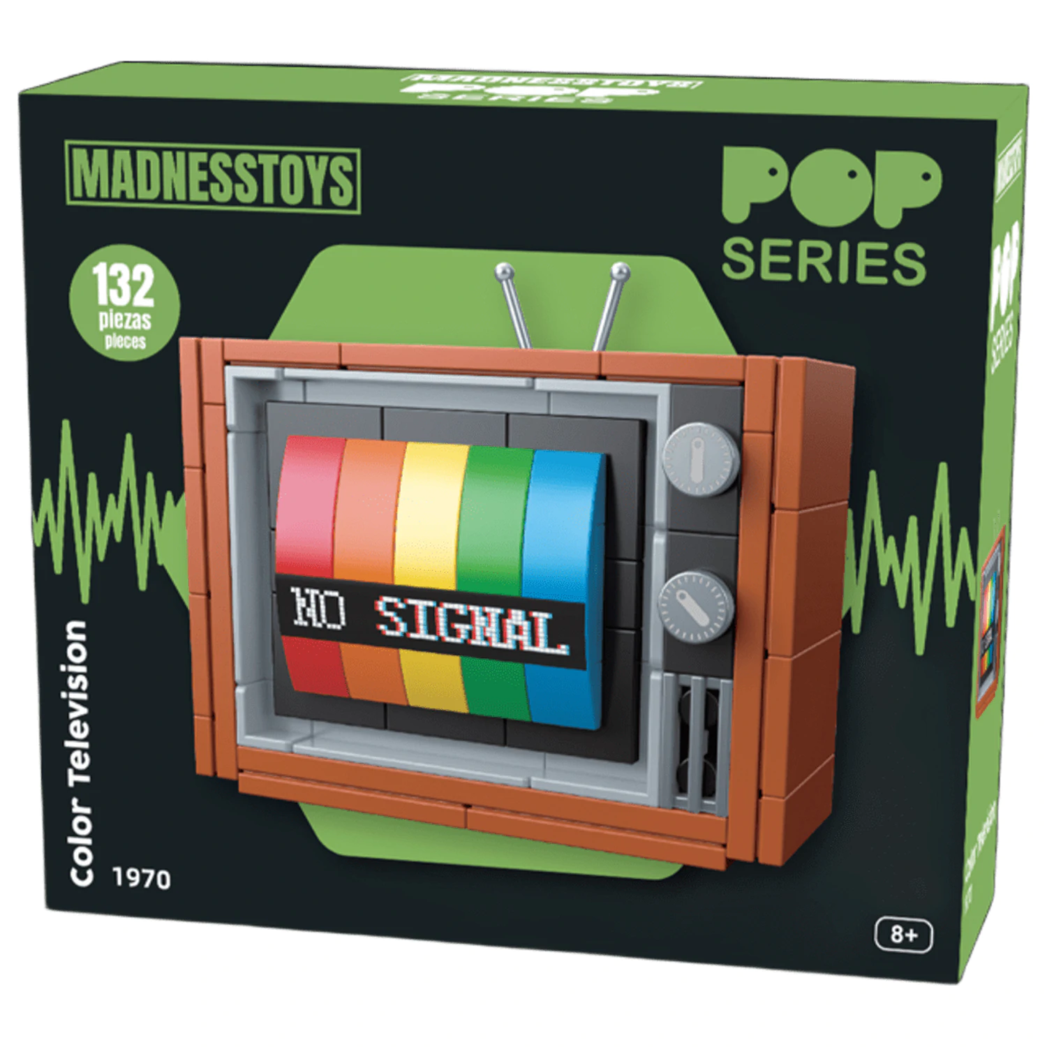 POP Series Construction Kit 1970 Colour Television 132 piese poza produsului