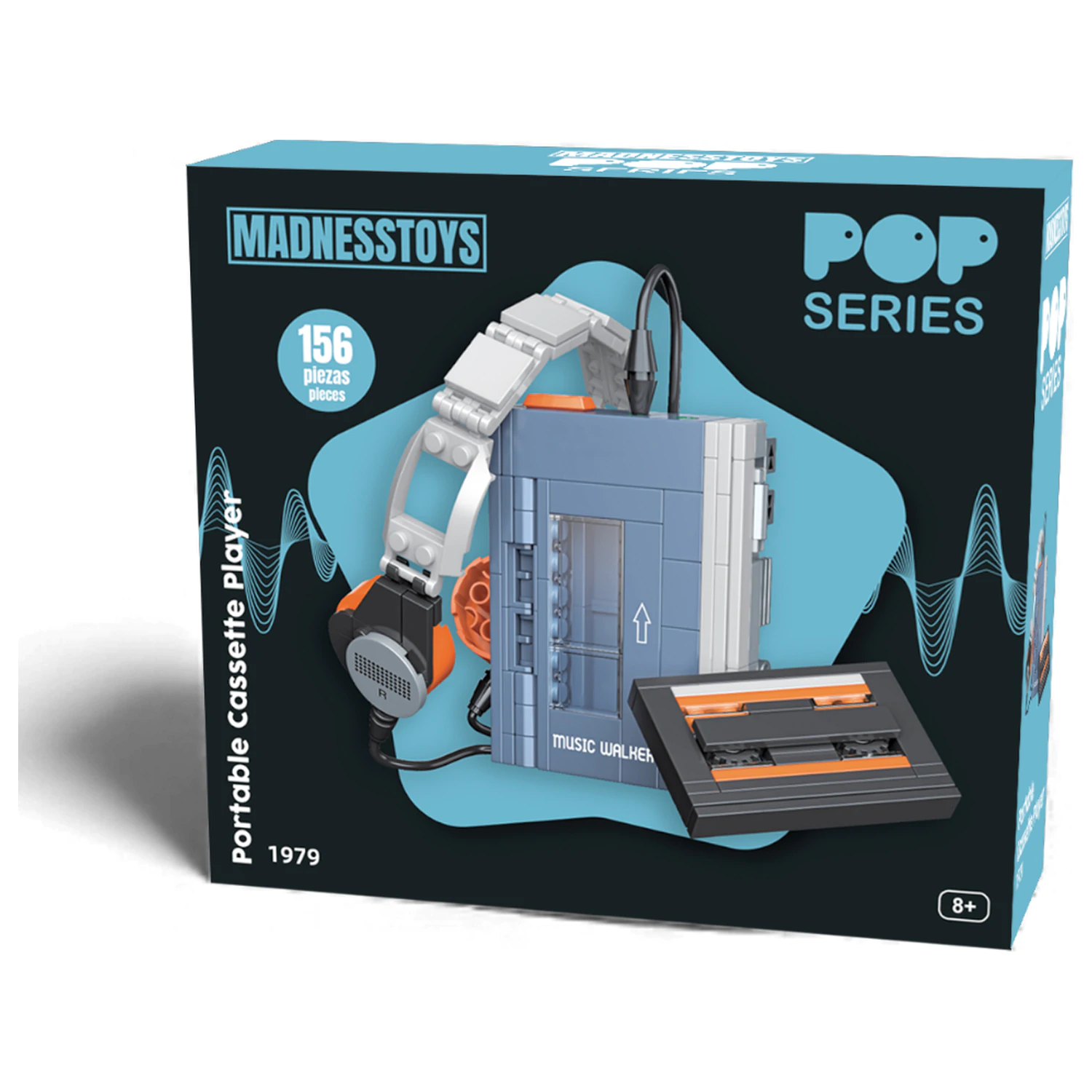 POP Series Construction Kit 1979 Walkman Cassette Player 156 piese poza produsului