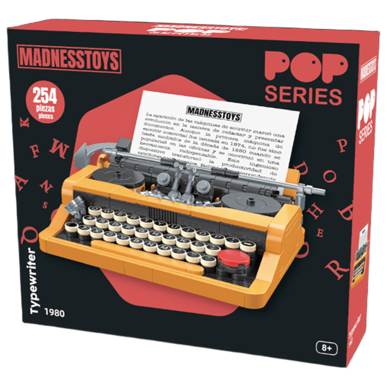 POP Series Construction Kit 1980 Typewriter 254 piese poza produsului