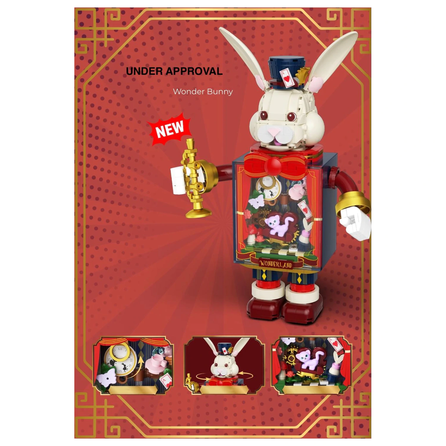POP Series Kit de constructie Wonder Bunny 500 piese poza produsului