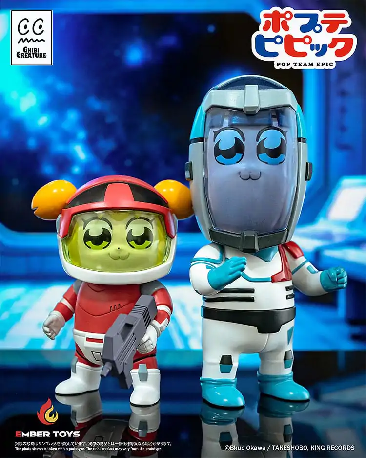 Pop Team Epic Vinyl Figures Set 2 figurine Chibi Creature Popuko & Pipimi Spacesuit Ver. poza produsului