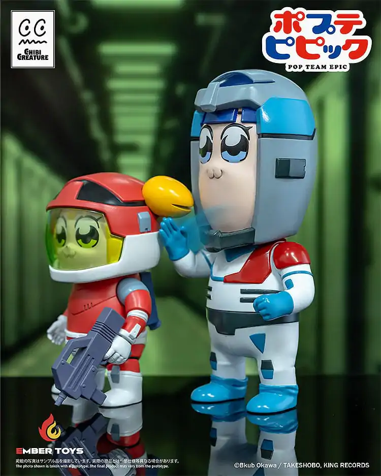 Pop Team Epic Vinyl Figures Set 2 figurine Chibi Creature Popuko & Pipimi Spacesuit Ver. poza produsului