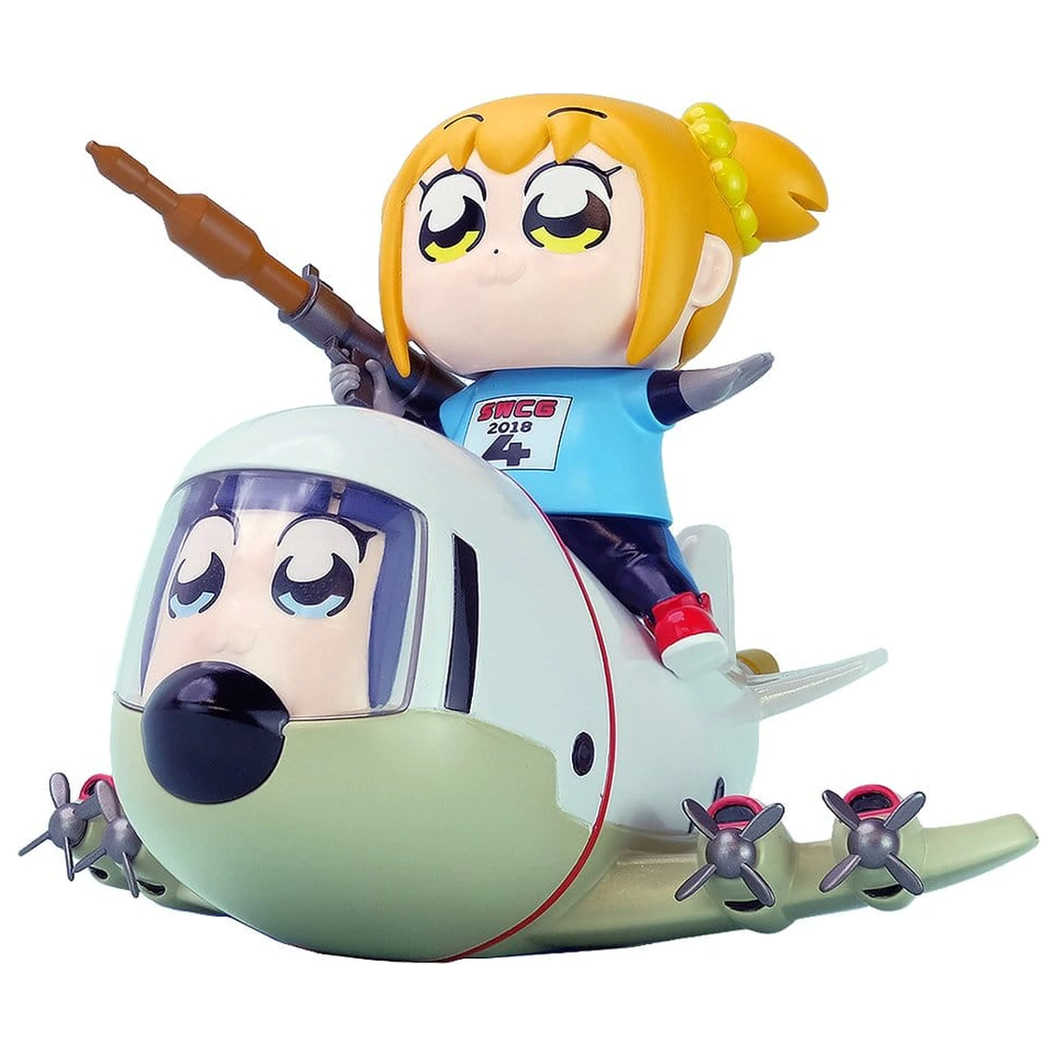Pop Team Epic Chibi Creature figurine de vinil set de 2 bucati POPUKO & PIPIMI: Skeleton Competition Ver. poza produsului