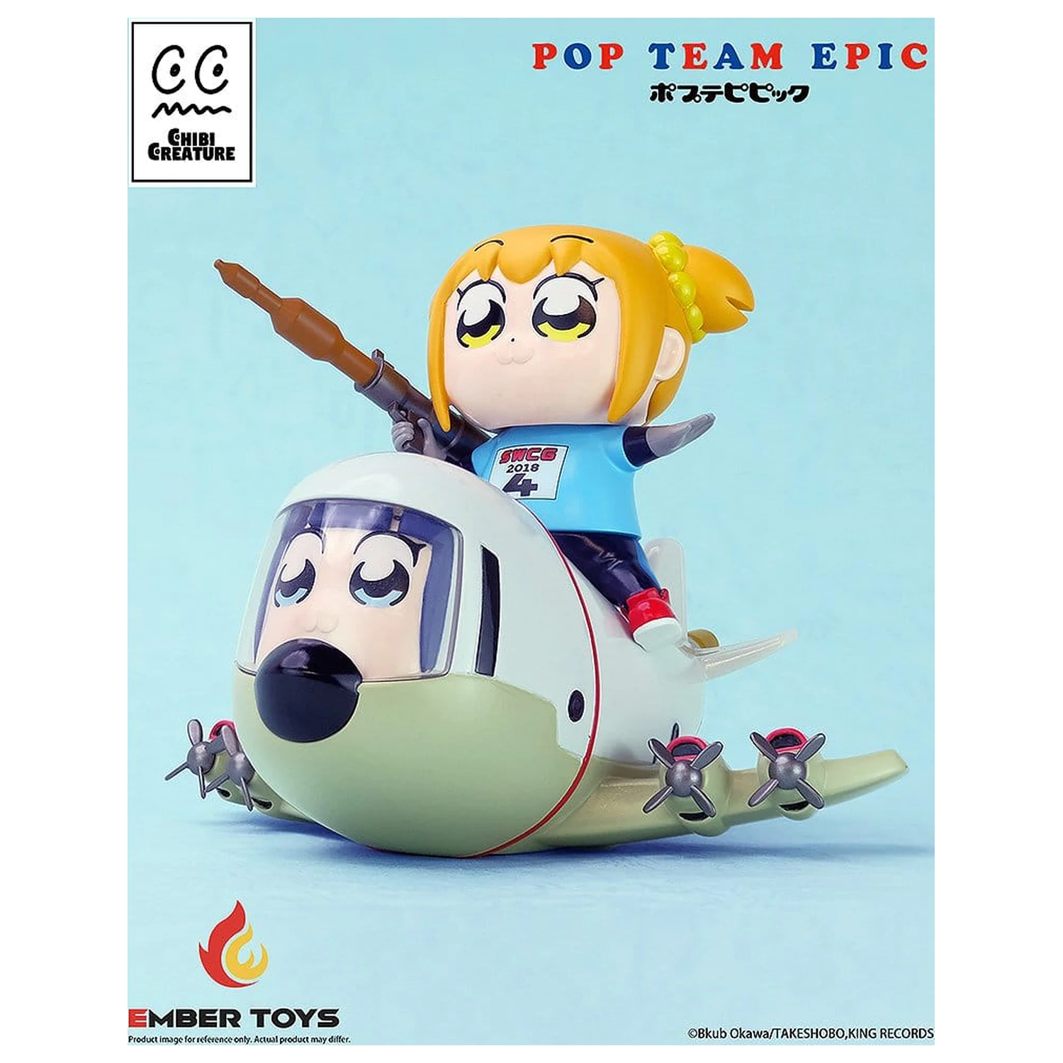 Pop Team Epic Chibi Creature figurine de vinil set de 2 bucati POPUKO & PIPIMI: Skeleton Competition Ver. poza produsului