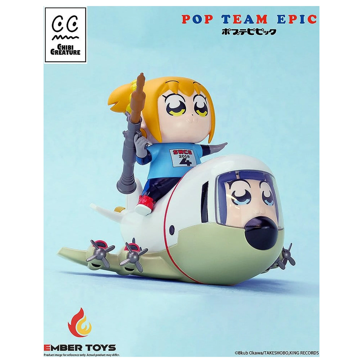 Pop Team Epic Chibi Creature figurine de vinil set de 2 bucati POPUKO & PIPIMI: Skeleton Competition Ver. poza produsului