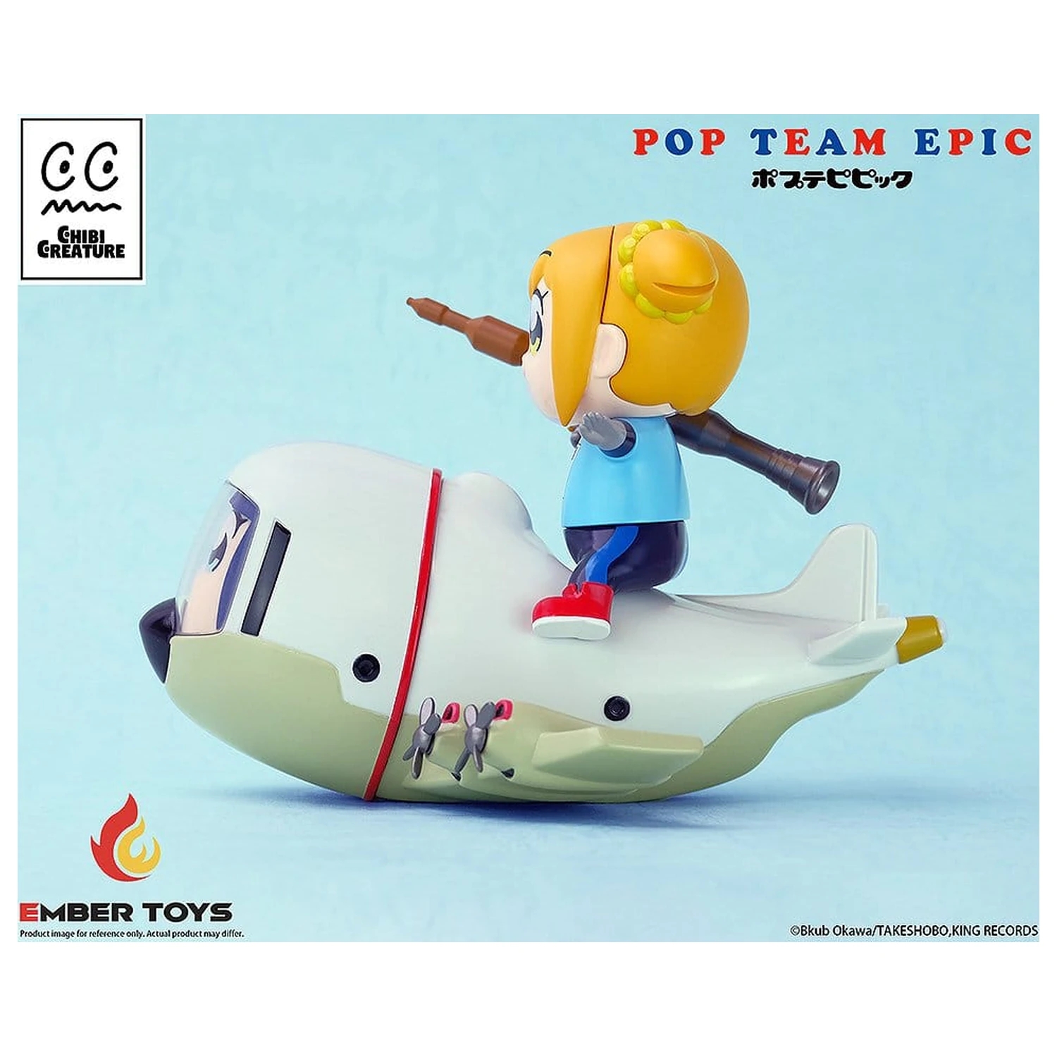 Pop Team Epic Chibi Creature figurine de vinil set de 2 bucati POPUKO & PIPIMI: Skeleton Competition Ver. poza produsului