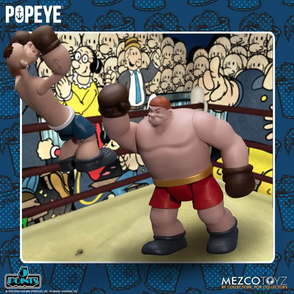 Set Figurina Deluxe Popeye 5 Puncte Popeye & Oxheart 9 cm poza produsului