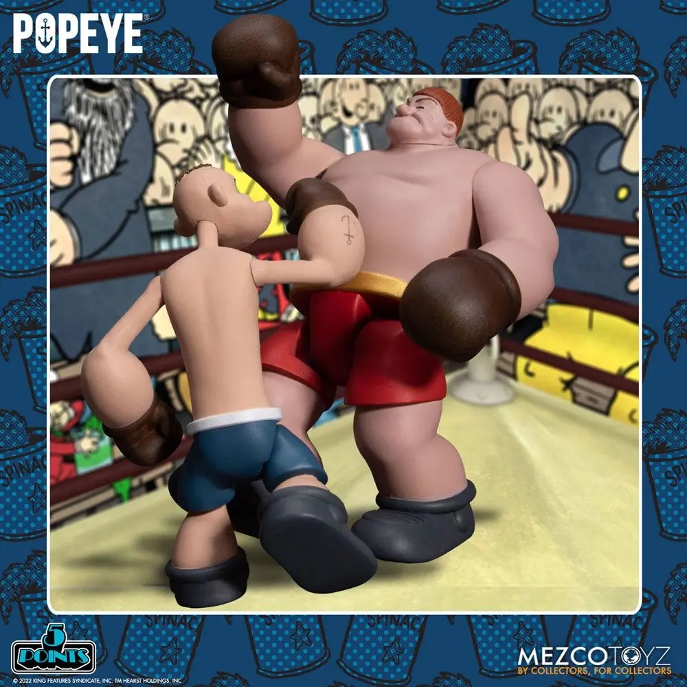 Set Figurina Deluxe Popeye 5 Puncte Popeye & Oxheart 9 cm poza produsului