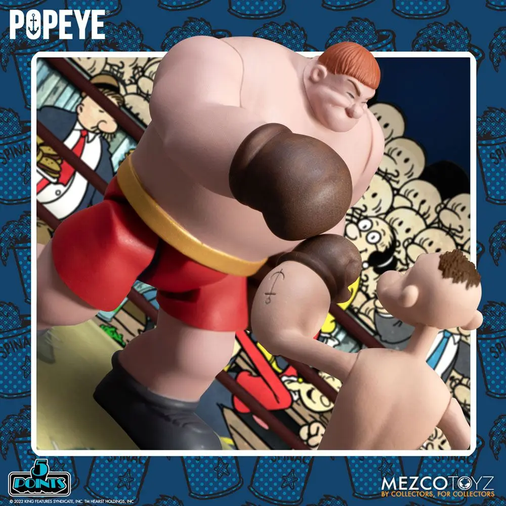 Set Figurina Deluxe Popeye 5 Puncte Popeye & Oxheart 9 cm poza produsului