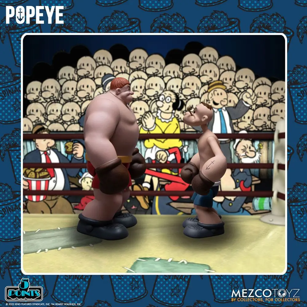 Set Figurina Deluxe Popeye 5 Puncte Popeye & Oxheart 9 cm poza produsului