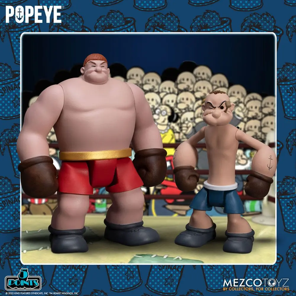 Set Figurina Deluxe Popeye 5 Puncte Popeye & Oxheart 9 cm poza produsului