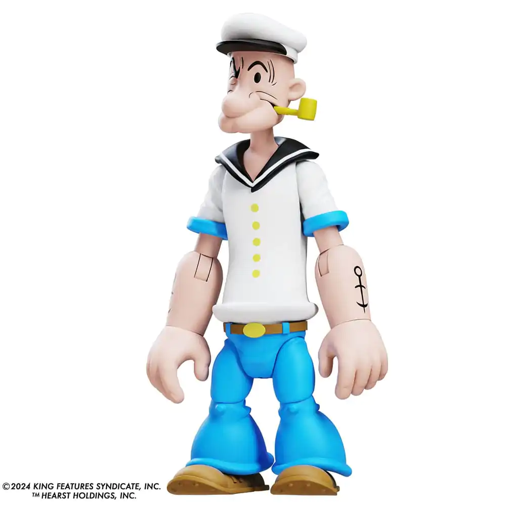 Figurină de Acțiune Popeye Wave 03 Popeye 1st Appearance Cămașă Albă poza produsului