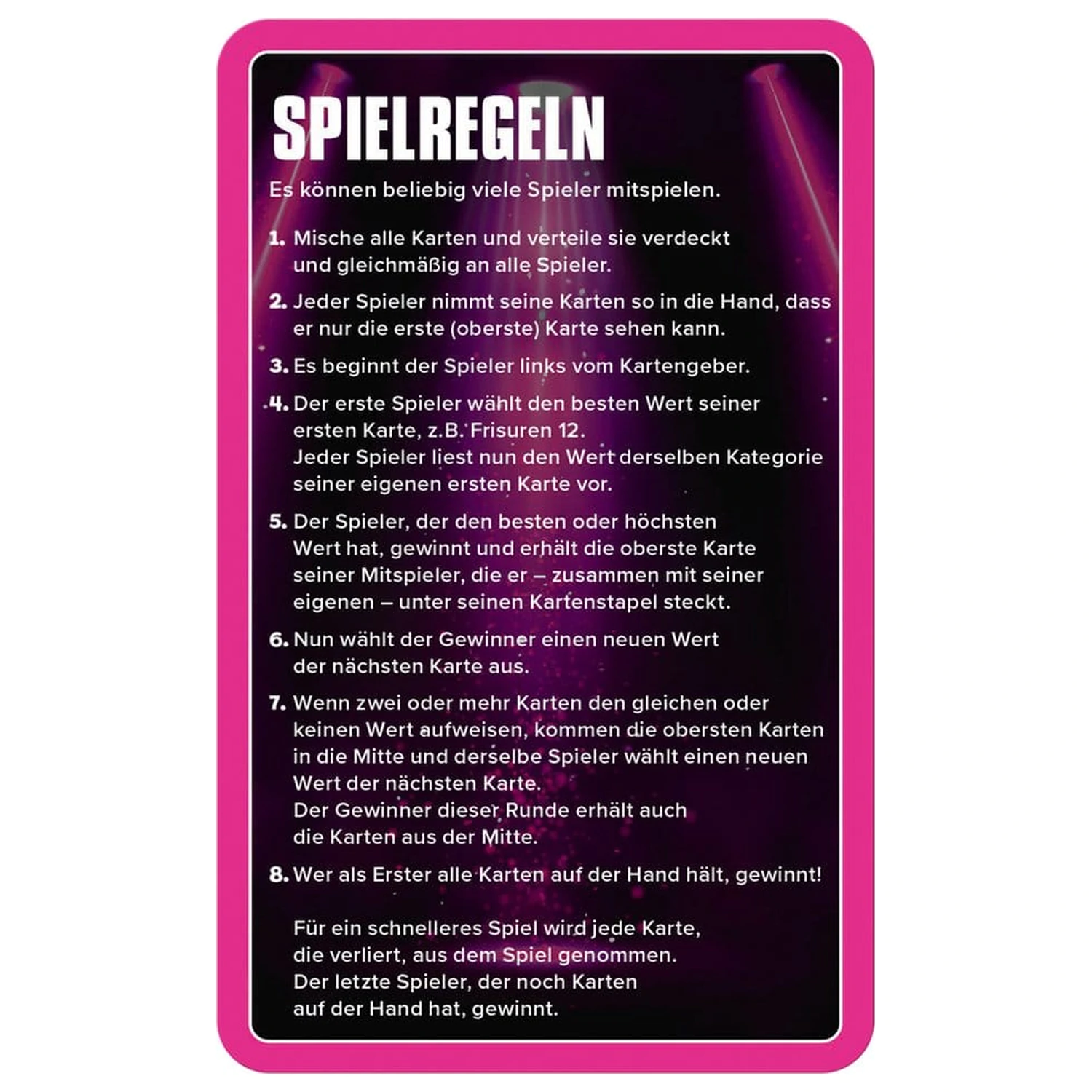 Popstars Card Game Top Trumps *German Version* poza produsului