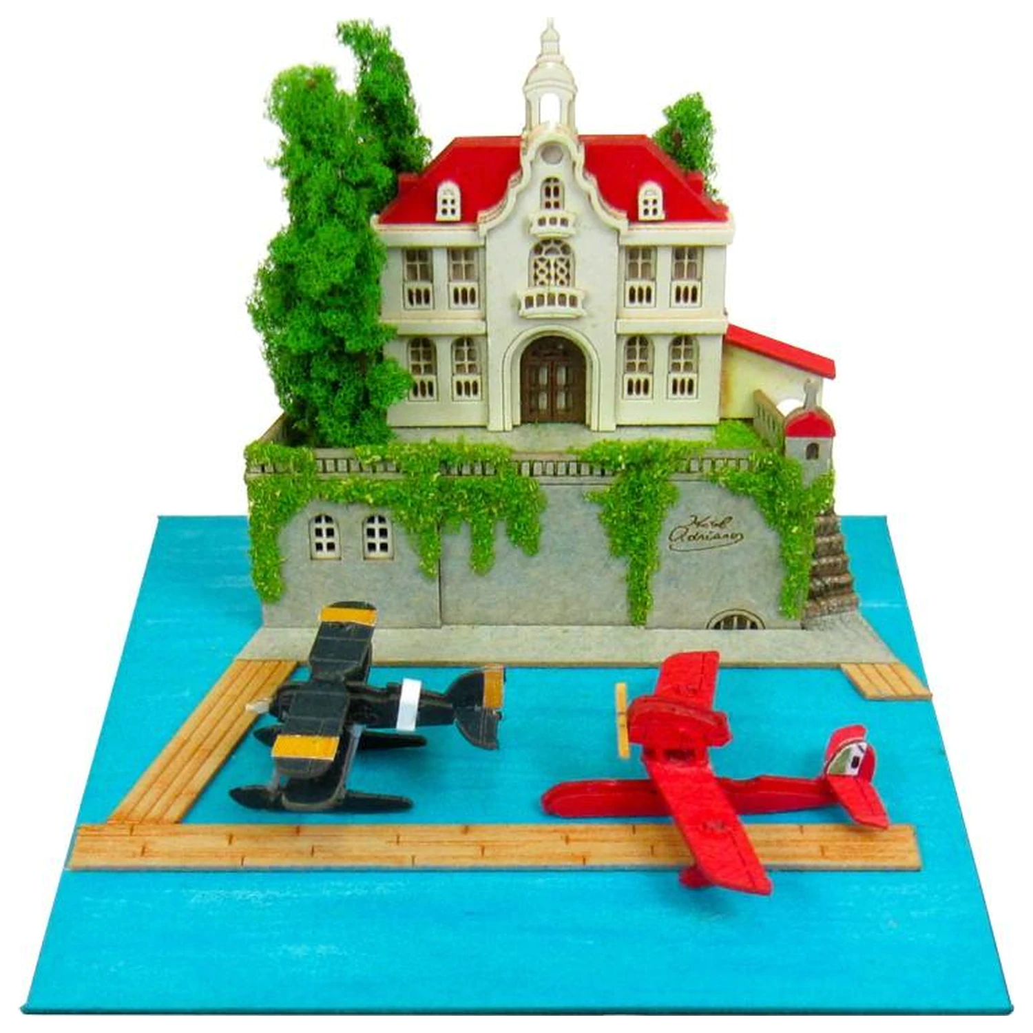 Porco Rosso Adriano & Flying Boat Fighter Paper Frame poza produsului