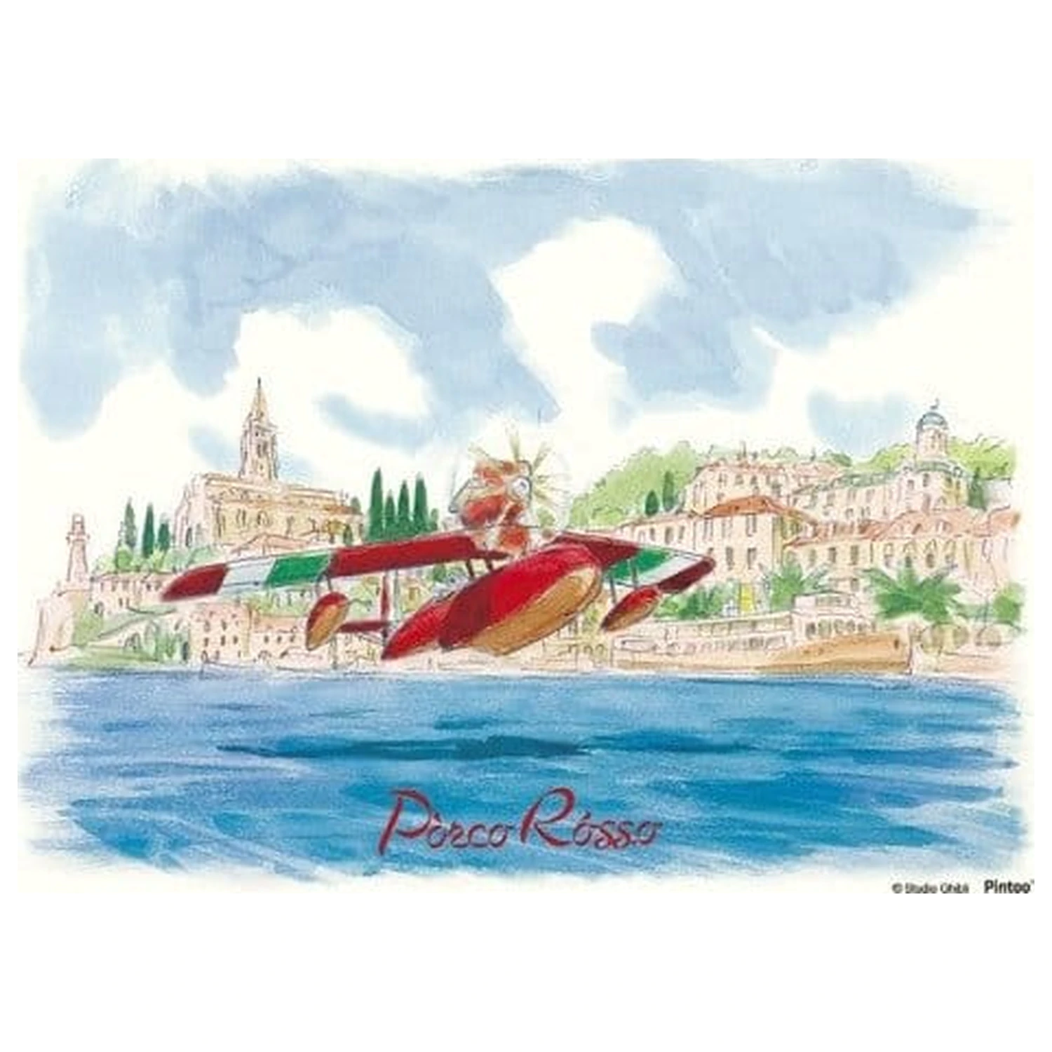Porco Rosso Puzzle și șevalet Savoia water landing (150 piese) poza produsului