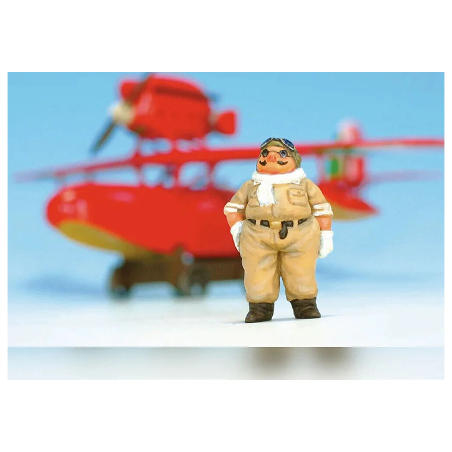 Kit model avion Porco Rosso Savoia S.21 Seaplane + figurina Porco Rosso poza produsului