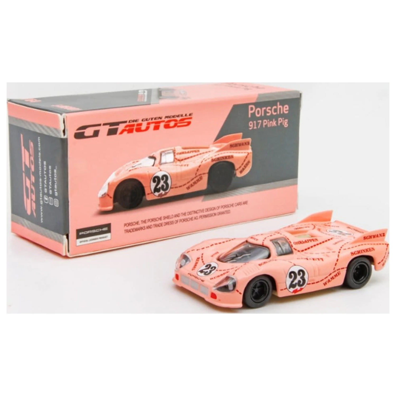 Porsche Diecast model 1/64 917/20 Pink Pig 7 cm poza produsului