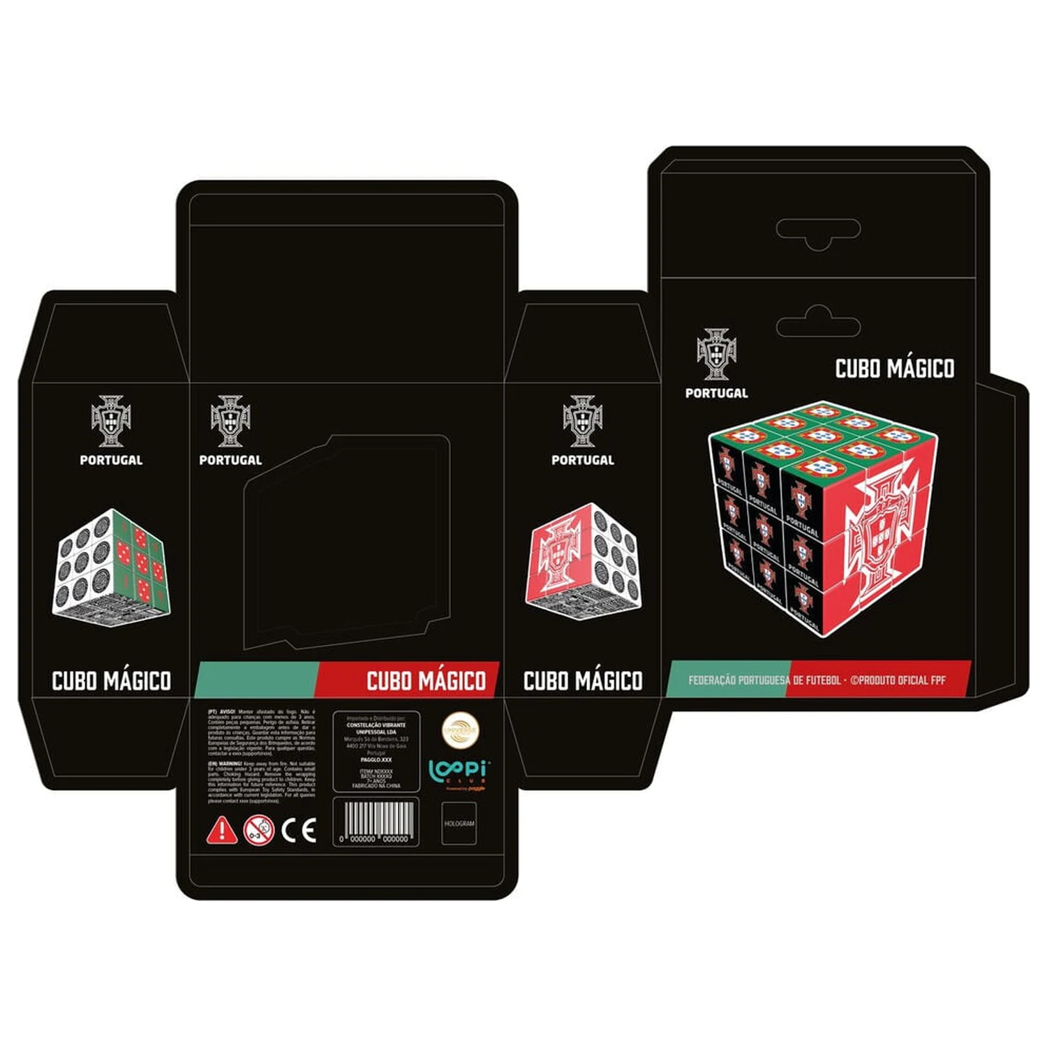 Portugal FPF cub puzzle set 6cm poza produsului