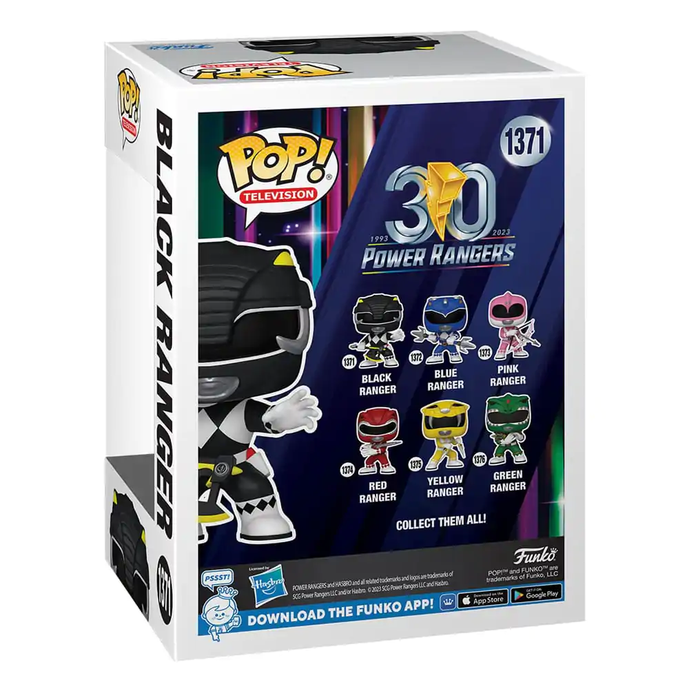 Power Rangers 30th POP! TV figurină vinil Black Ranger 9 cm poza produsului