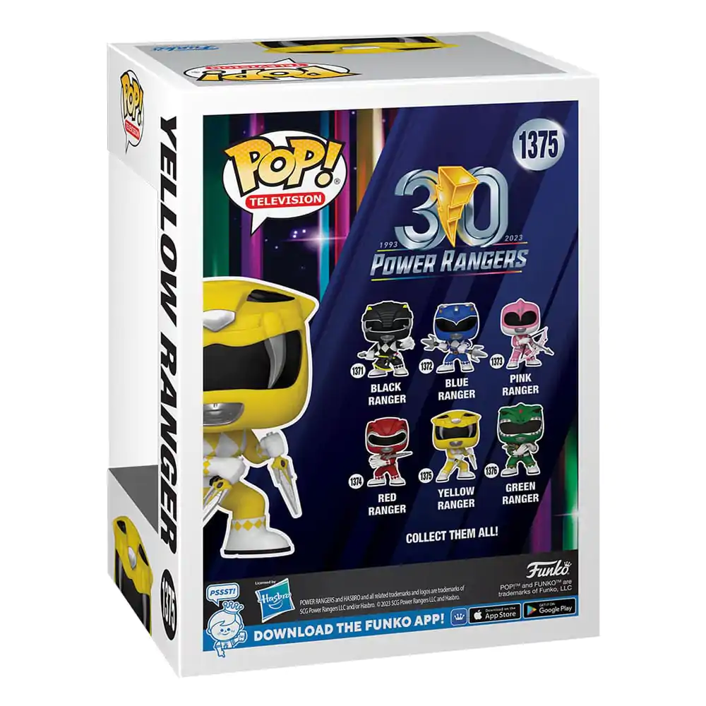 Power Rangers 30th POP! TV Figurina Vinil Yellow Ranger 9 cm poza produsului