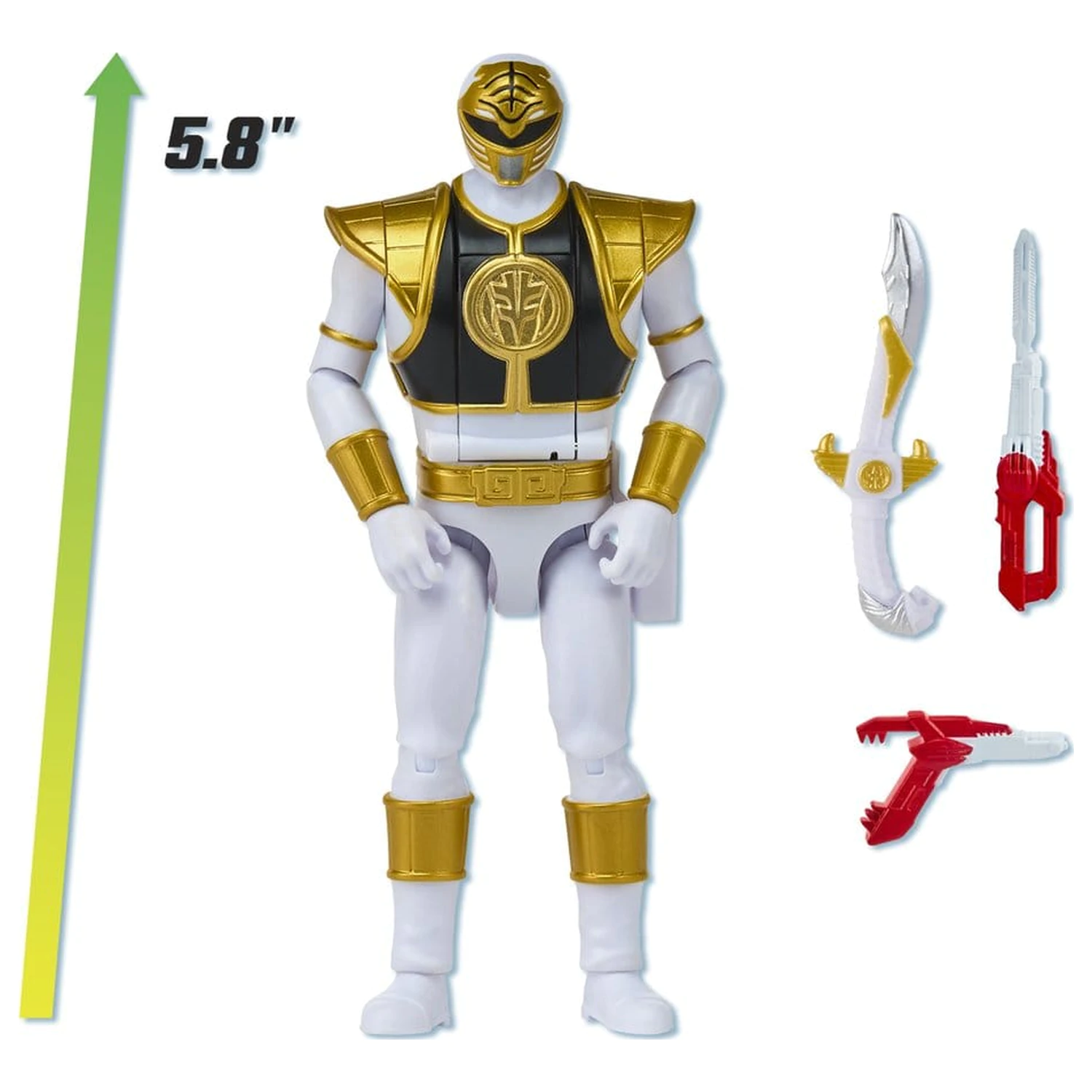 Power Rangers figurina de actiune Auto-Morphin White Ranger 15 cm poza produsului