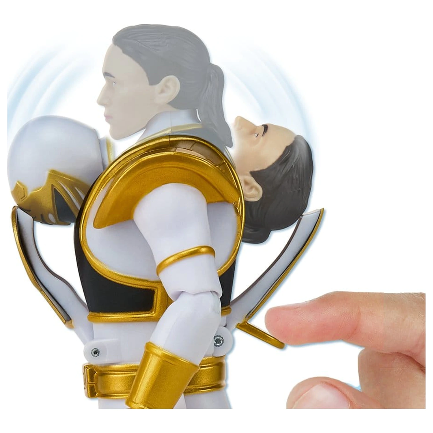 Power Rangers figurina de actiune Auto-Morphin White Ranger 15 cm poza produsului