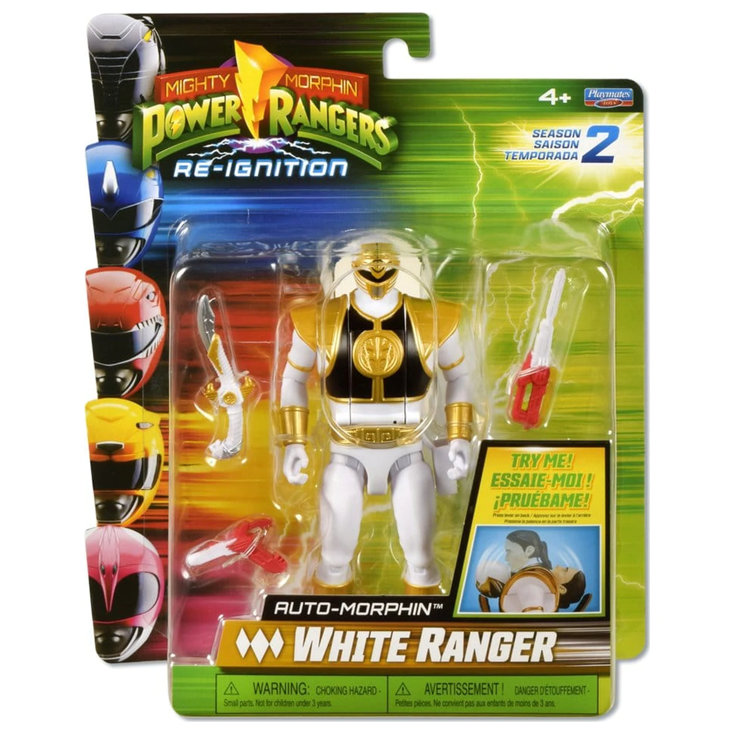 Power Rangers figurina de actiune Auto-Morphin White Ranger 15 cm poza produsului