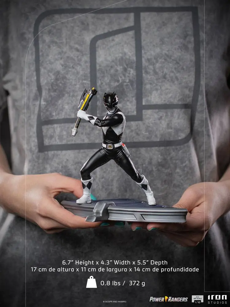 Power Rangers BDS Art Scale Statueta 1/10 Black Ranger 17 cm poza produsului