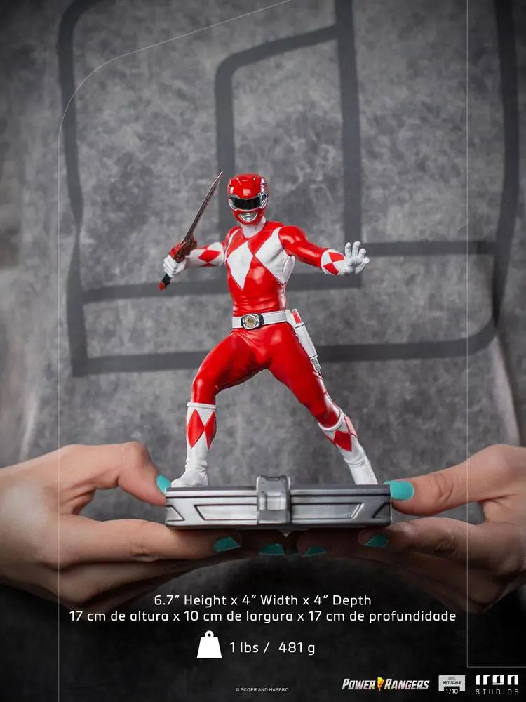 Statuie Power Rangers BDS Art Scale 1/10 Red Ranger 17 cm poza produsului