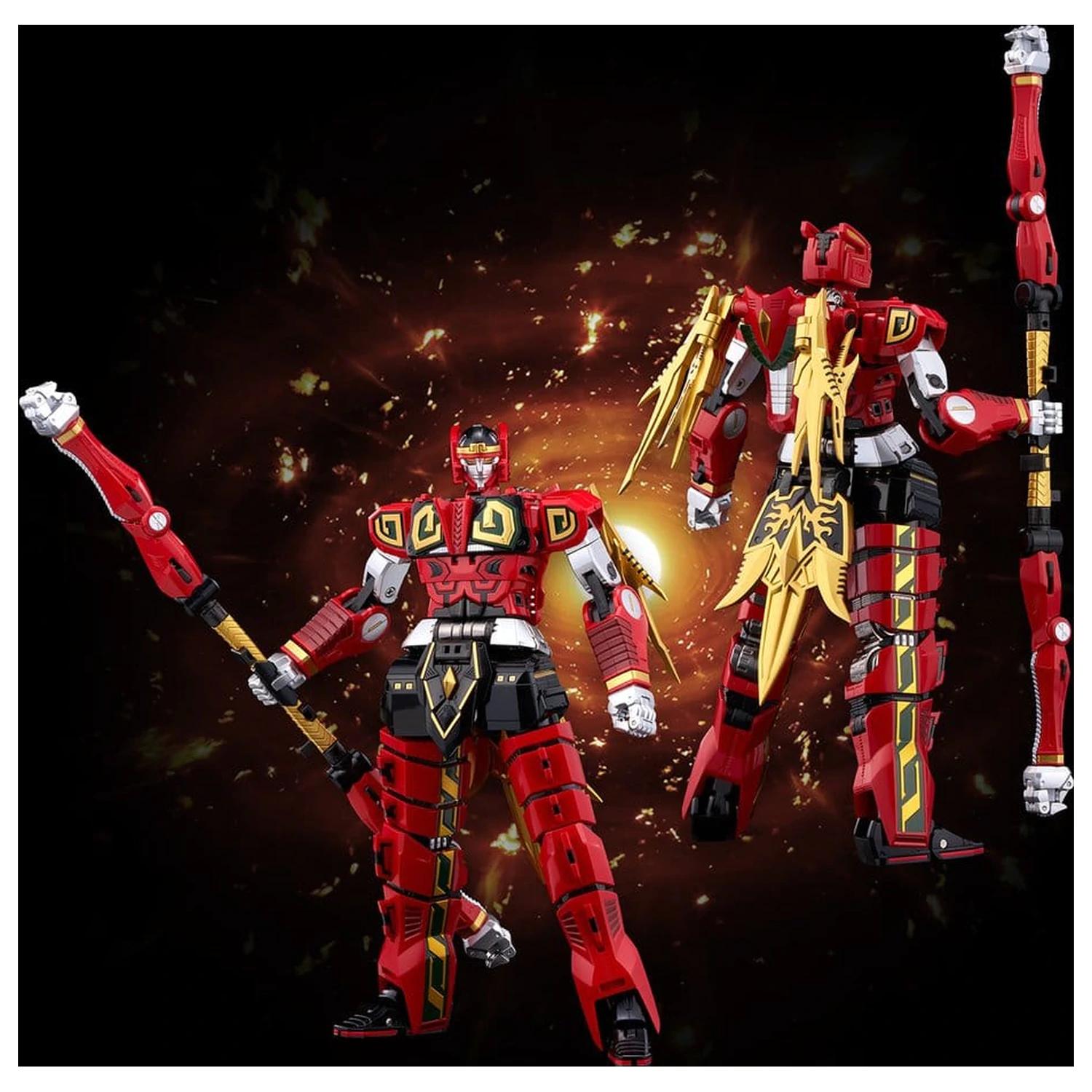 Power Rangers Go! Kuro Kara Combine Action Figure Thunder Megazord 28 cm poza produsului
