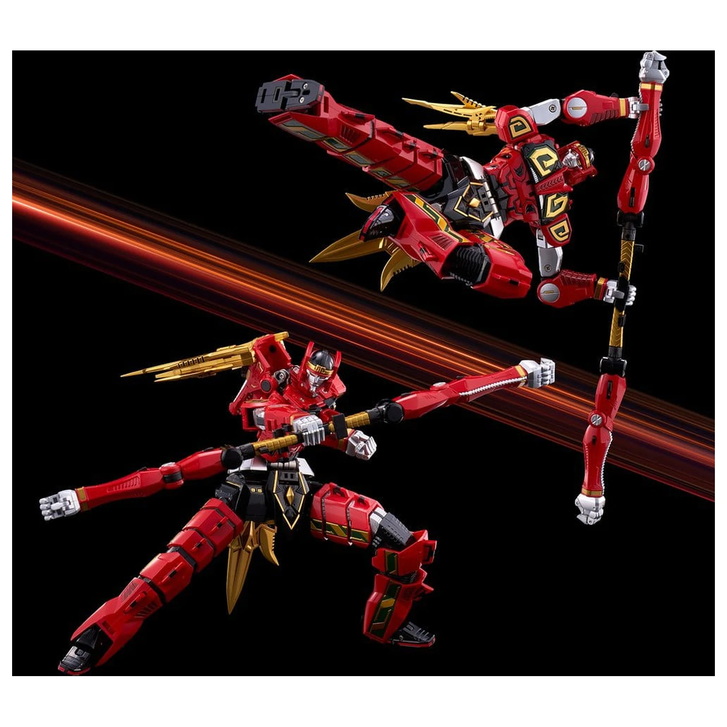 Power Rangers Go! Kuro Kara Combine Action Figure Thunder Megazord 28 cm poza produsului