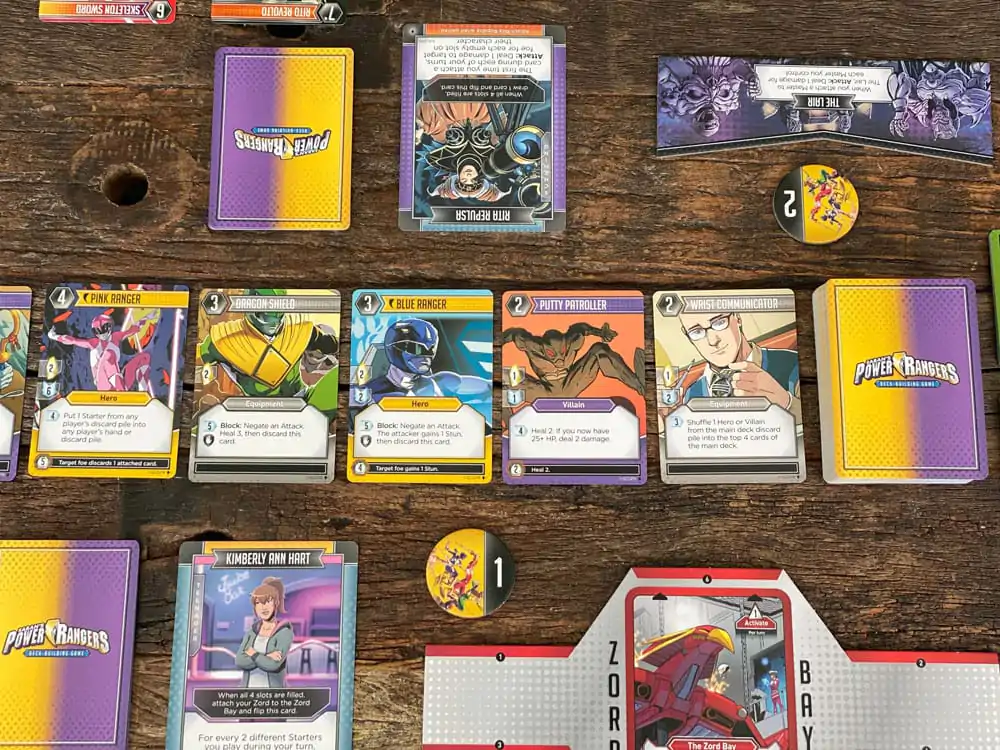 Power Rangers card game Deck-Building Versiunea Englische Joc de cărți poza produsului