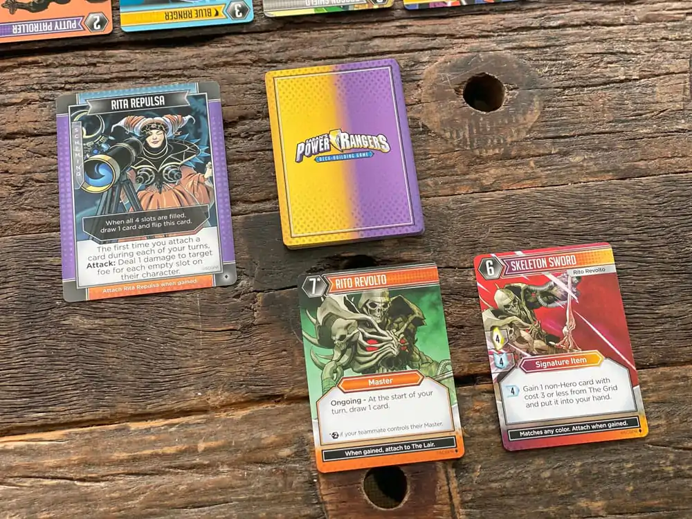 Power Rangers card game Deck-Building Versiunea Englische Joc de cărți poza produsului
