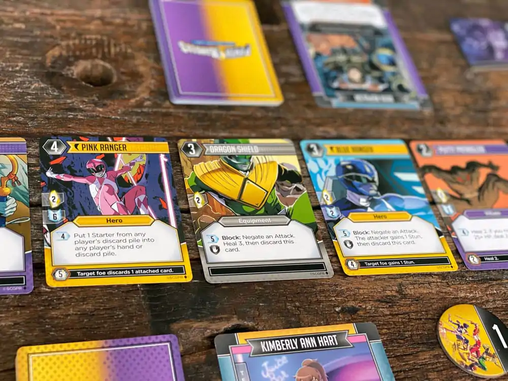 Power Rangers card game Deck-Building Versiunea Englische Joc de cărți poza produsului