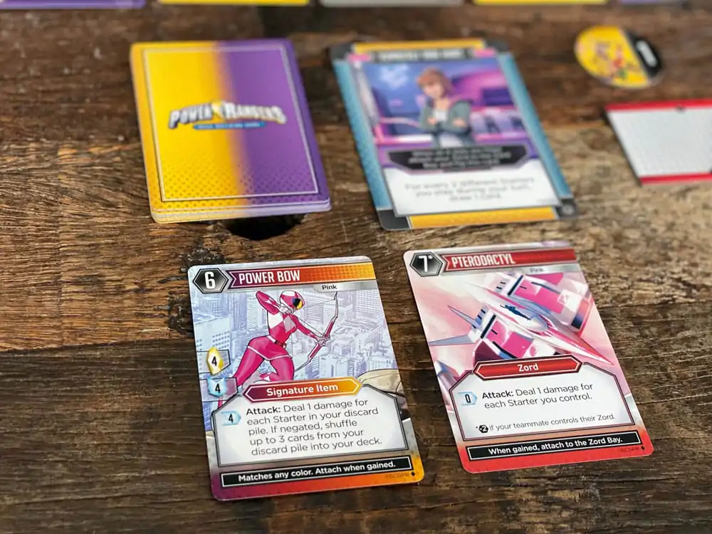 Power Rangers card game Deck-Building Versiunea Englische Joc de cărți poza produsului